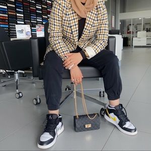 High Waisted Black Cargo Pants with Pockets